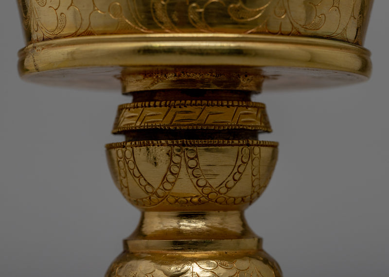 Buddhist Butter Lamp | Himalayan Artwork