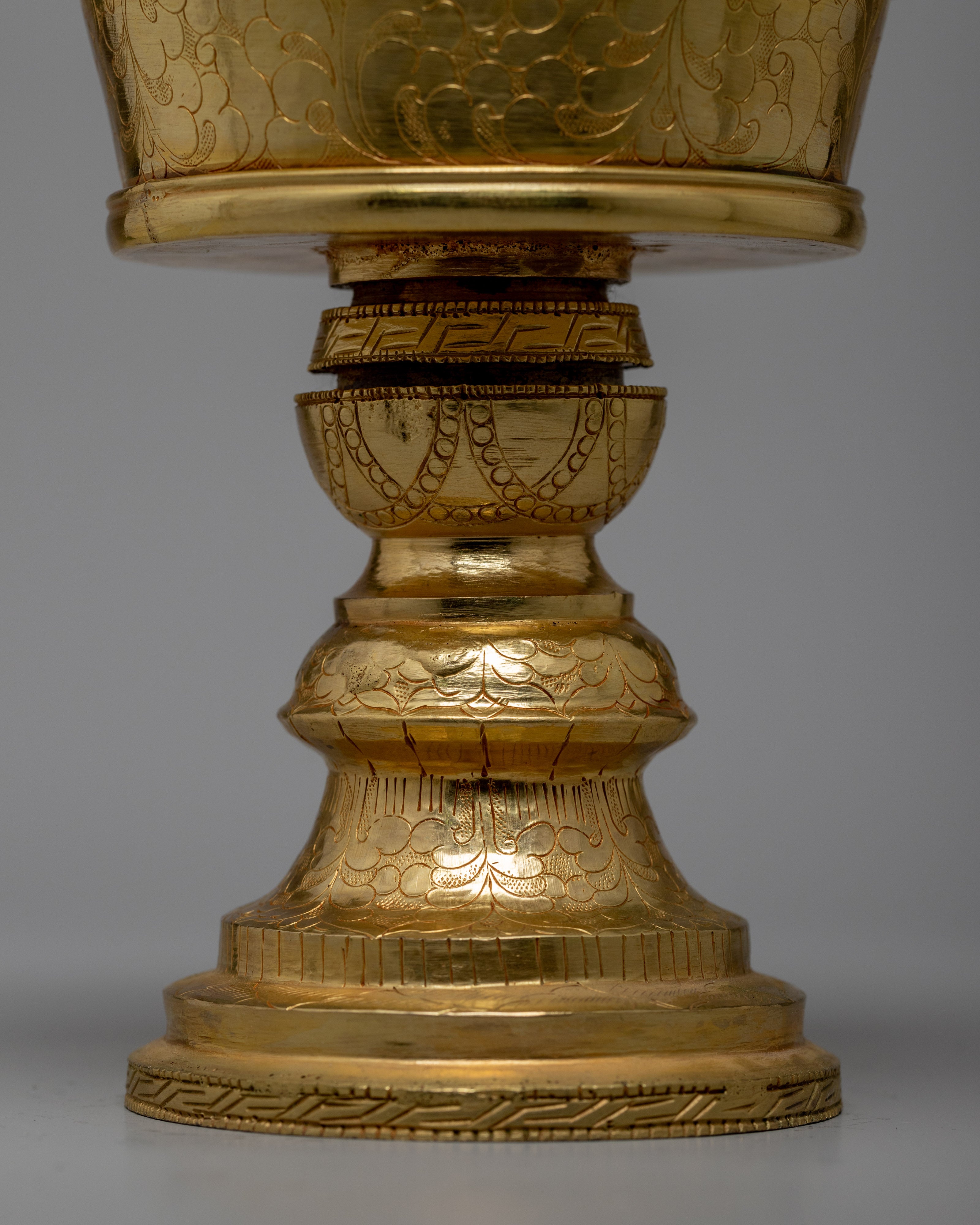 Buddhist Butter Lamp | Himalayan Artwork