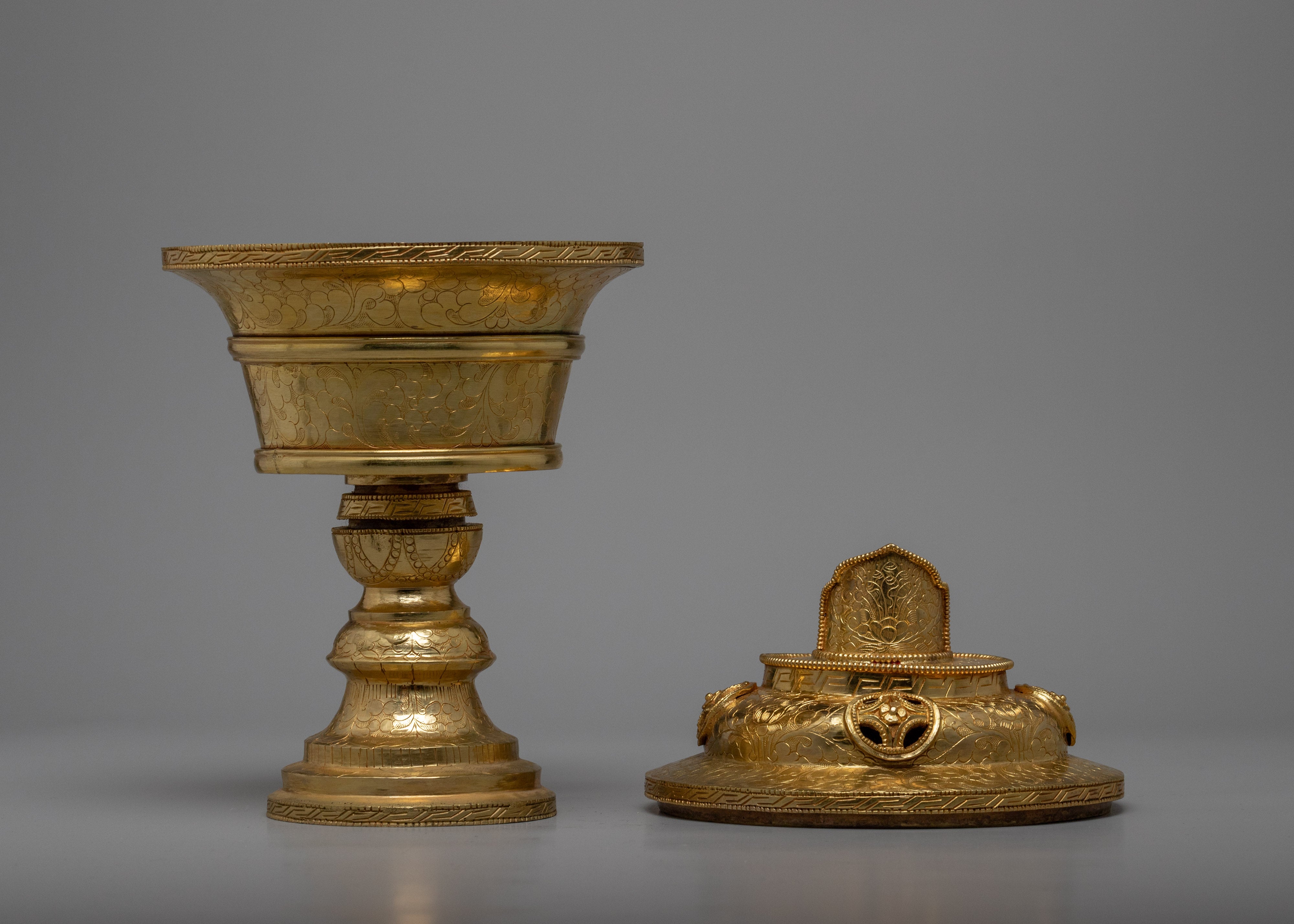Buddhist Butter Lamp | Himalayan Artwork