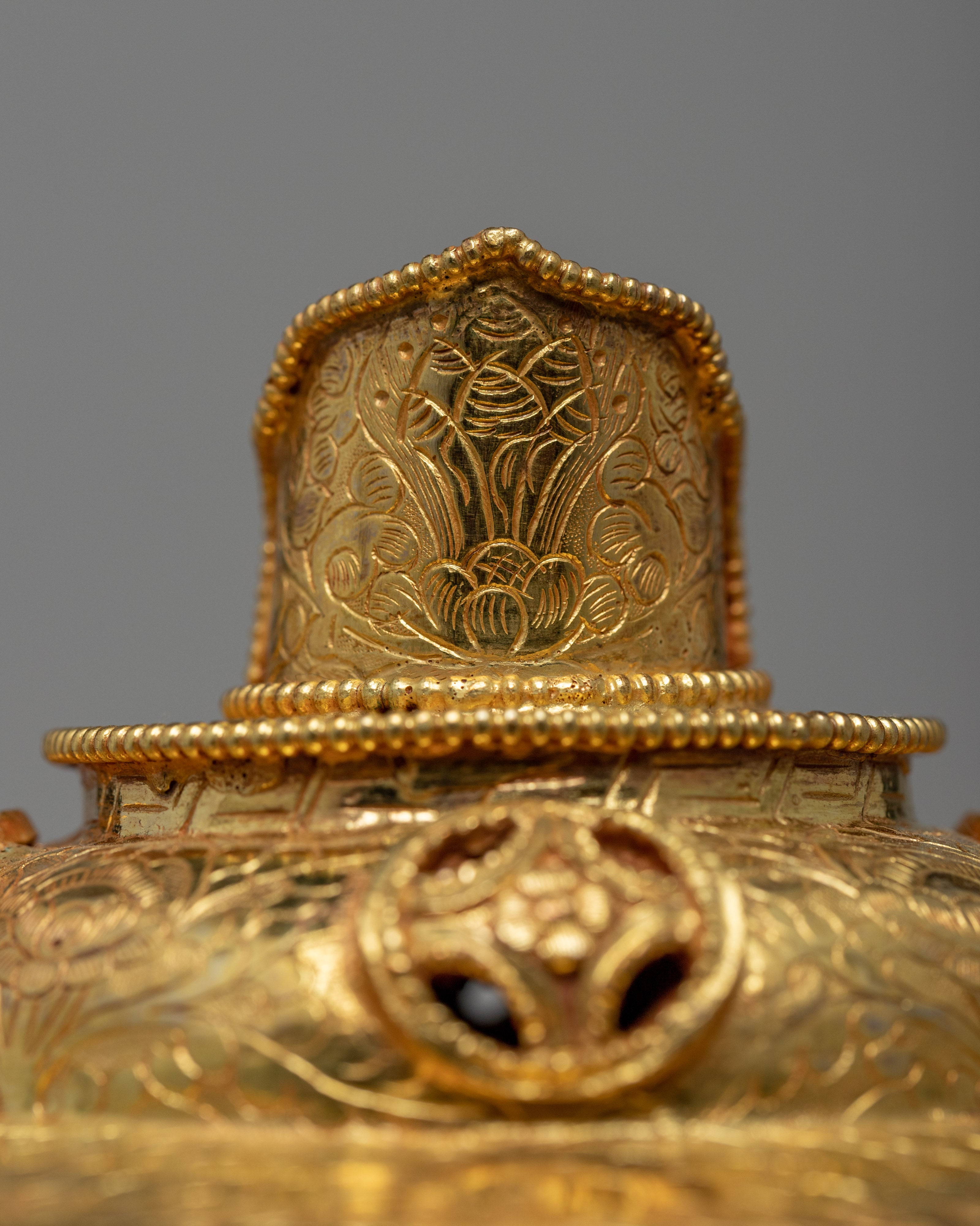 Tibetan Butter Lamp |  Gold plated Lamp