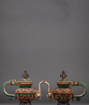 Tibetan Tea Pot Set
