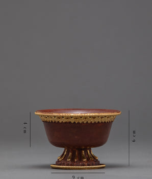 Set of Seven Offering Bowl | Stemmed Puja Bowls | Ritual Items