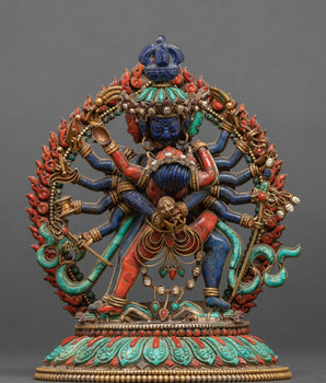 12 Armed Chakrasamvara Statue