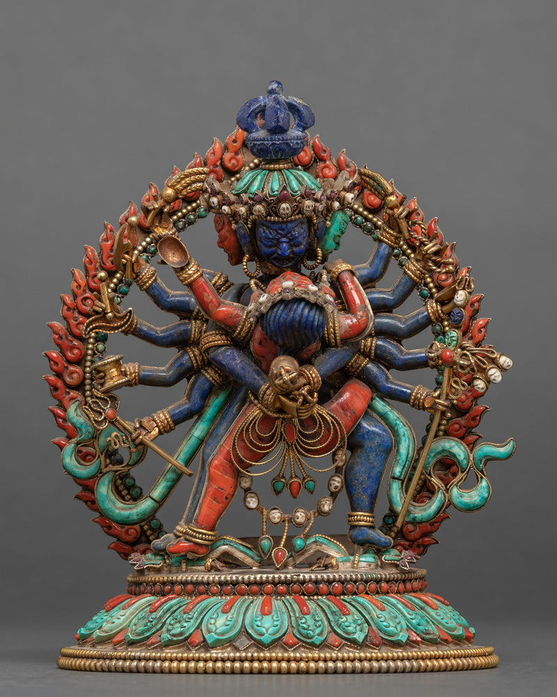 12 Armed Chakrasamvara Statue