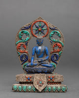 Blue Shakyamuni Buddha Statue