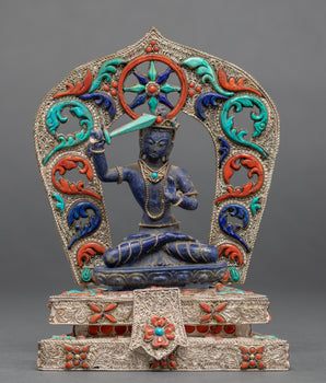 Blue Manjushri Statue