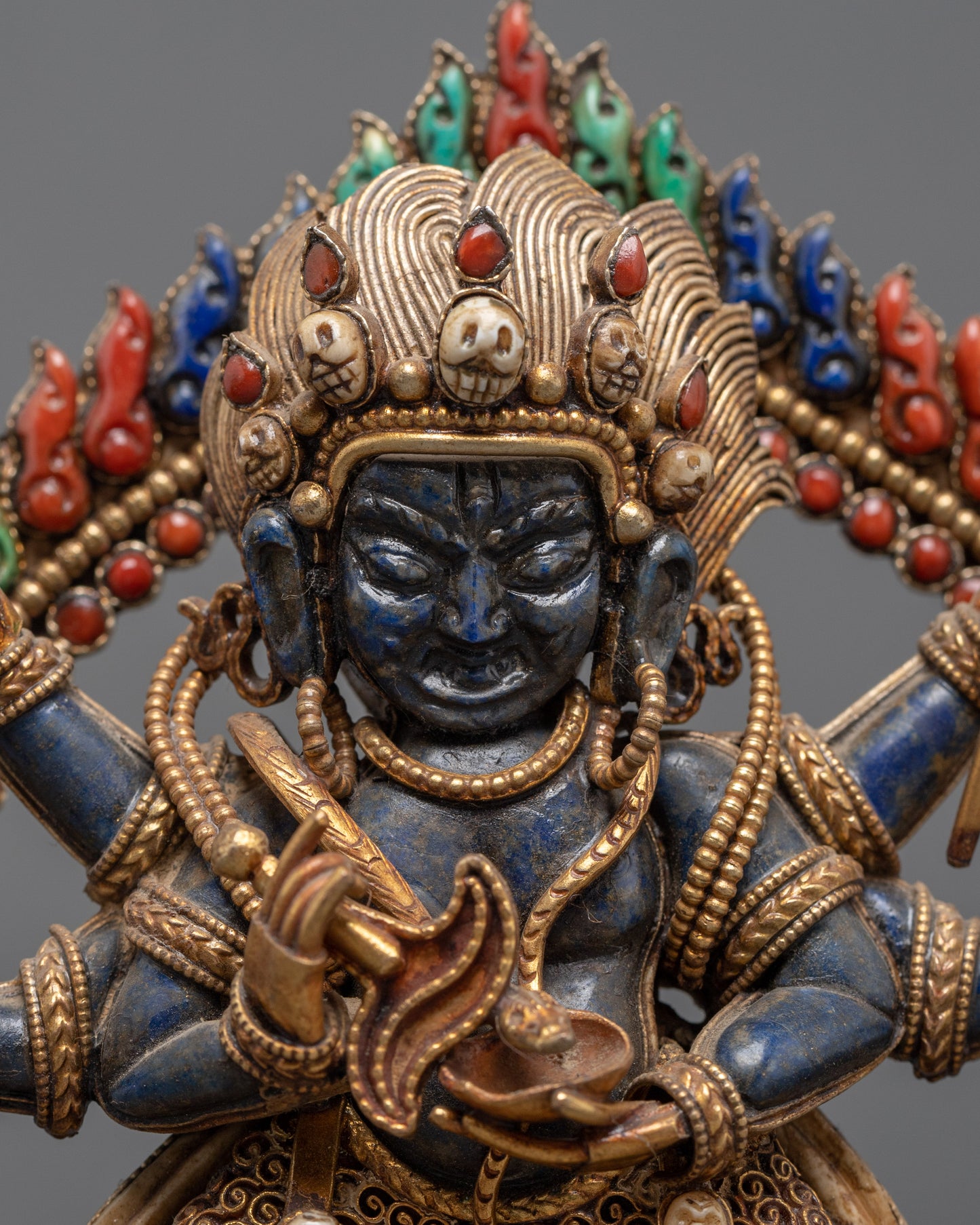 6 Armed Mahakala Statue | Mahakala Mantra