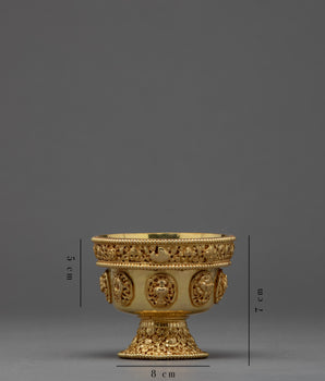 Gold Offering Bowls | Nepal Crafts | Tibetan Offering Bowl