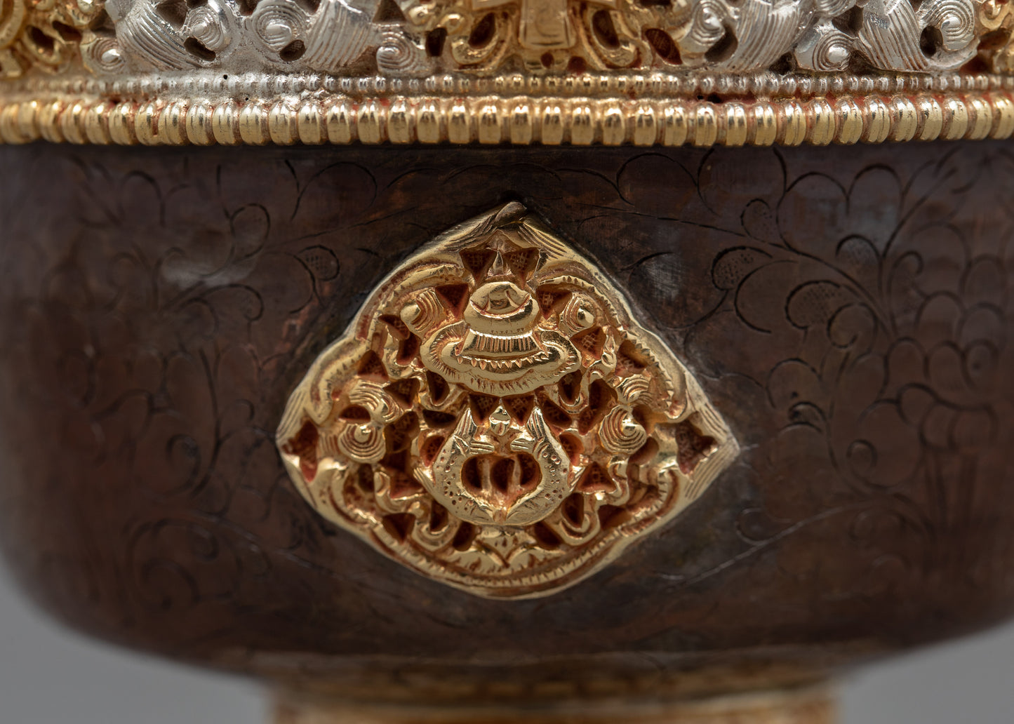 Ornate Carved Bowls for Offering | Set of Seven | Nepal Crafts