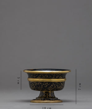 2.75" Goddess Offering Bowl | Copper Oxidized | Ritual Objects