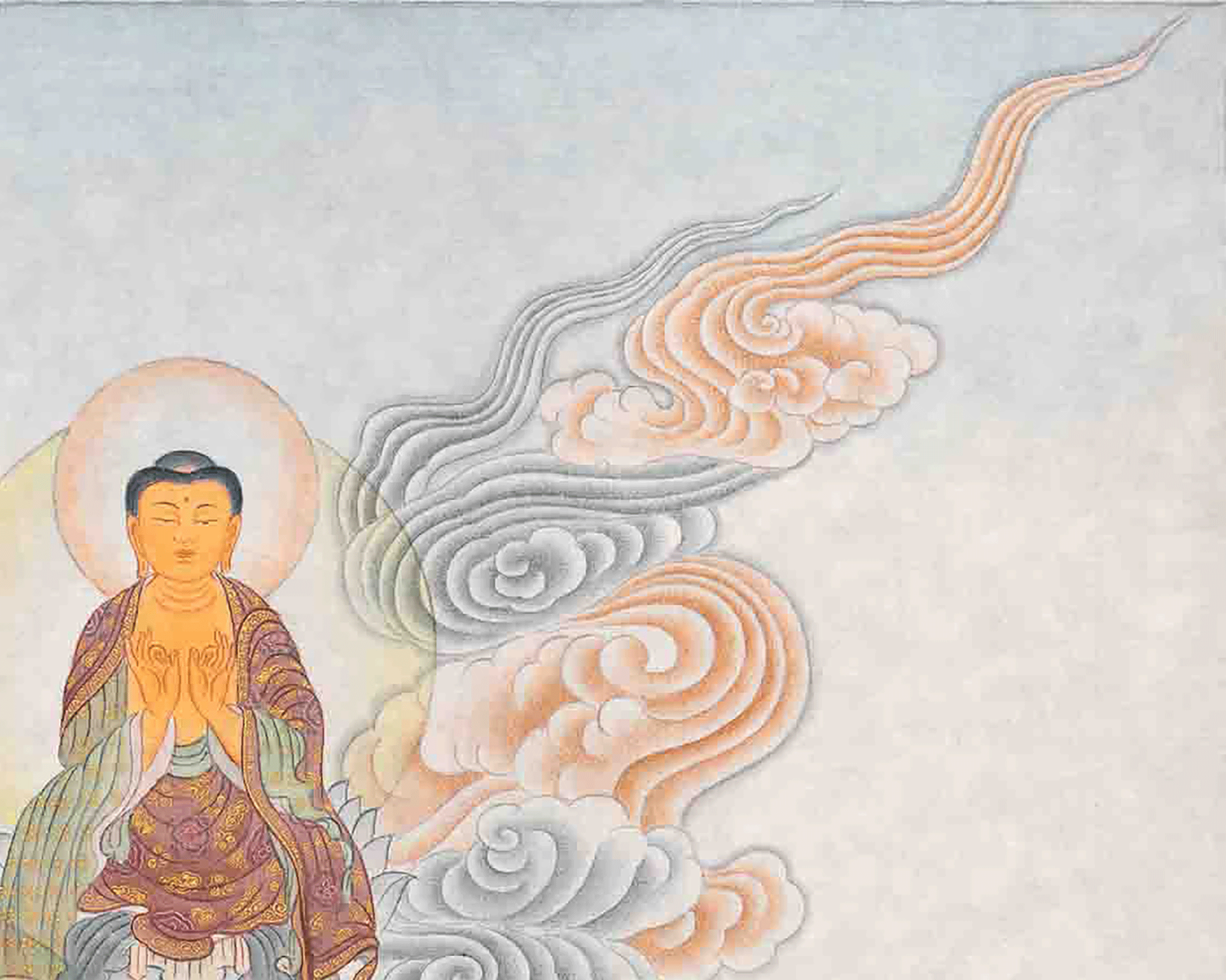 Buddha Thangka Print | Peaceful Traditional Home Decor