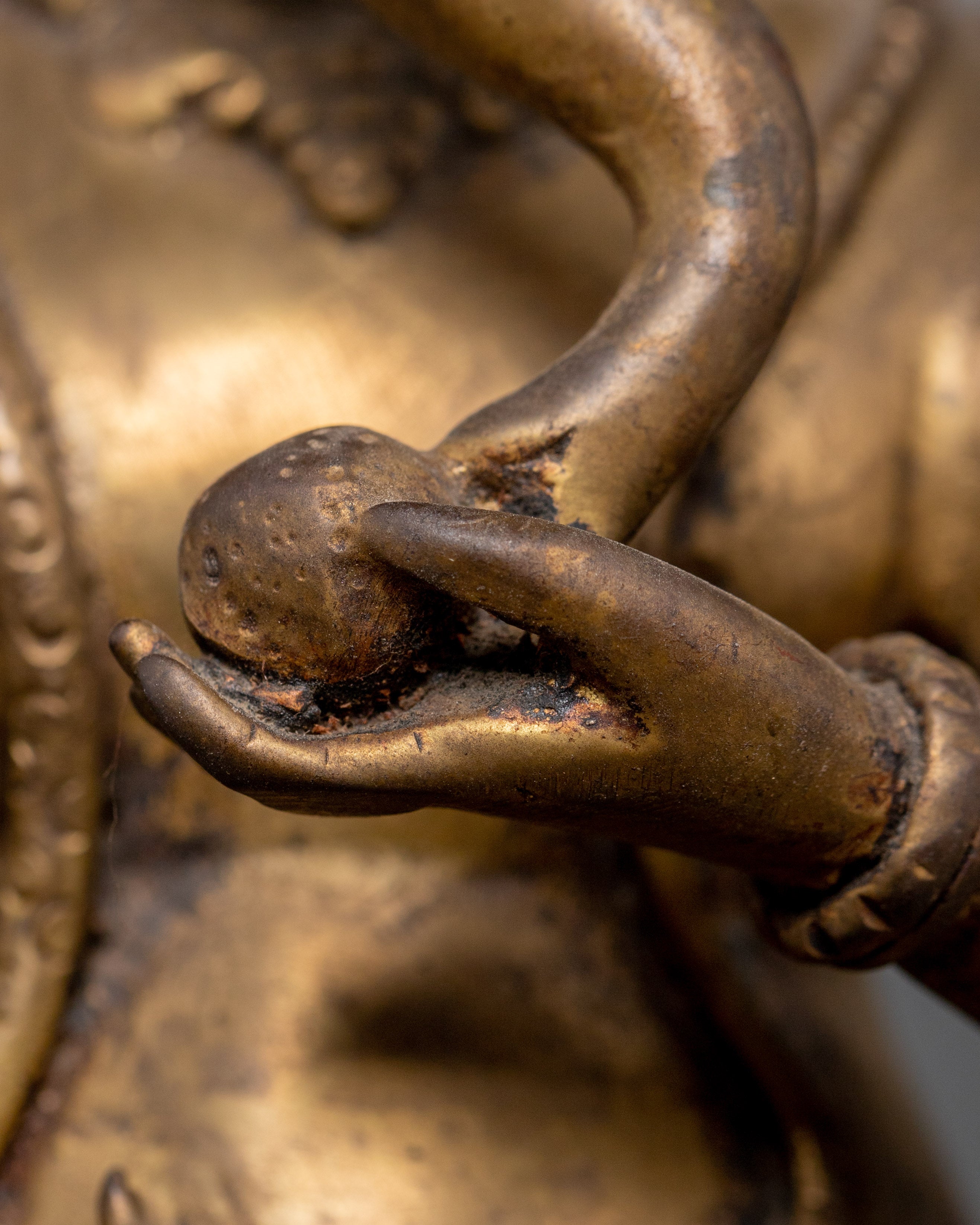 Ganesha Sukunda Lamp | Vintage Brass Oil Lamp from Nepal