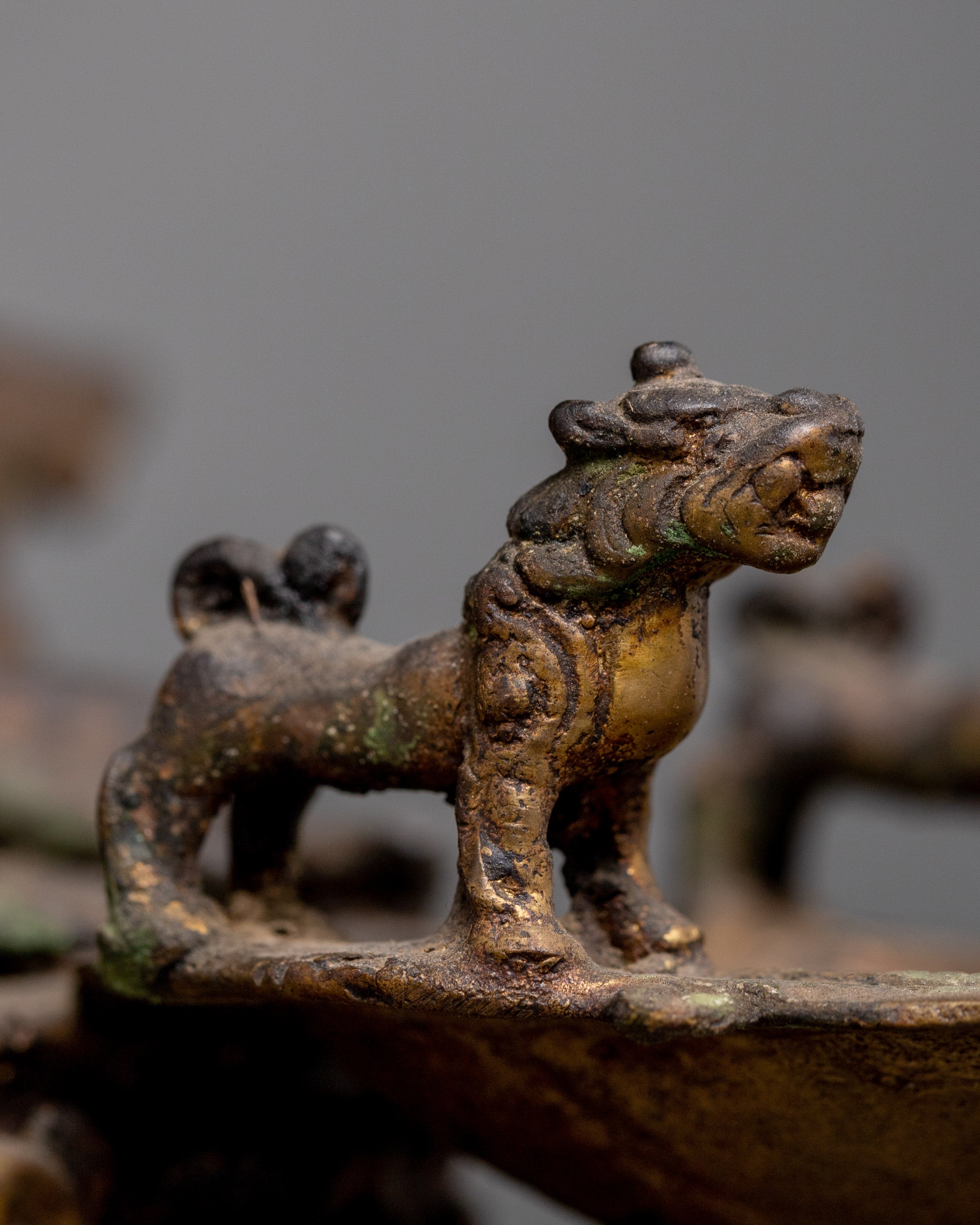 Ganesha Sukunda Lamp | Vintage Brass Oil Lamp from Nepal