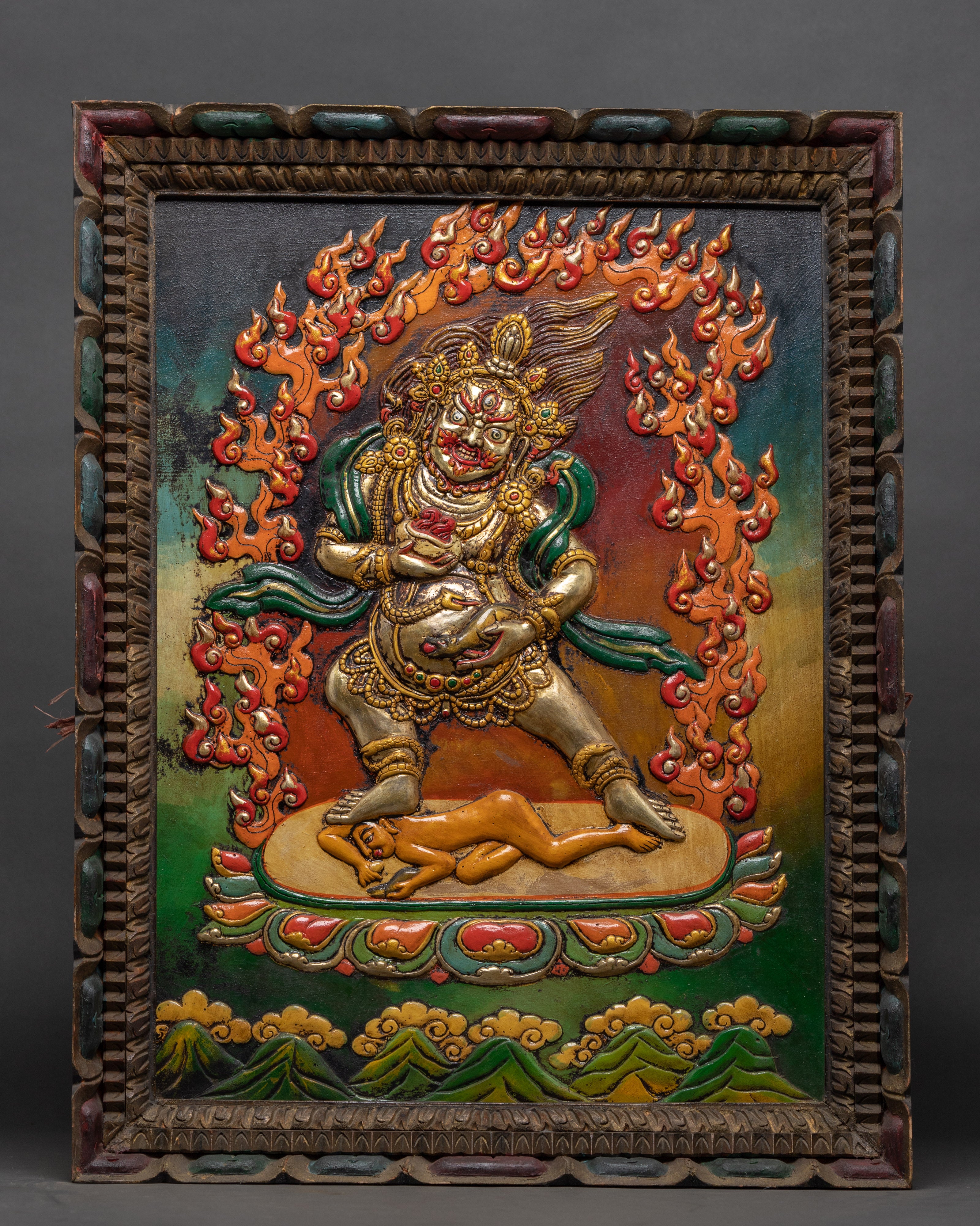 Metal Dazambhala Statue