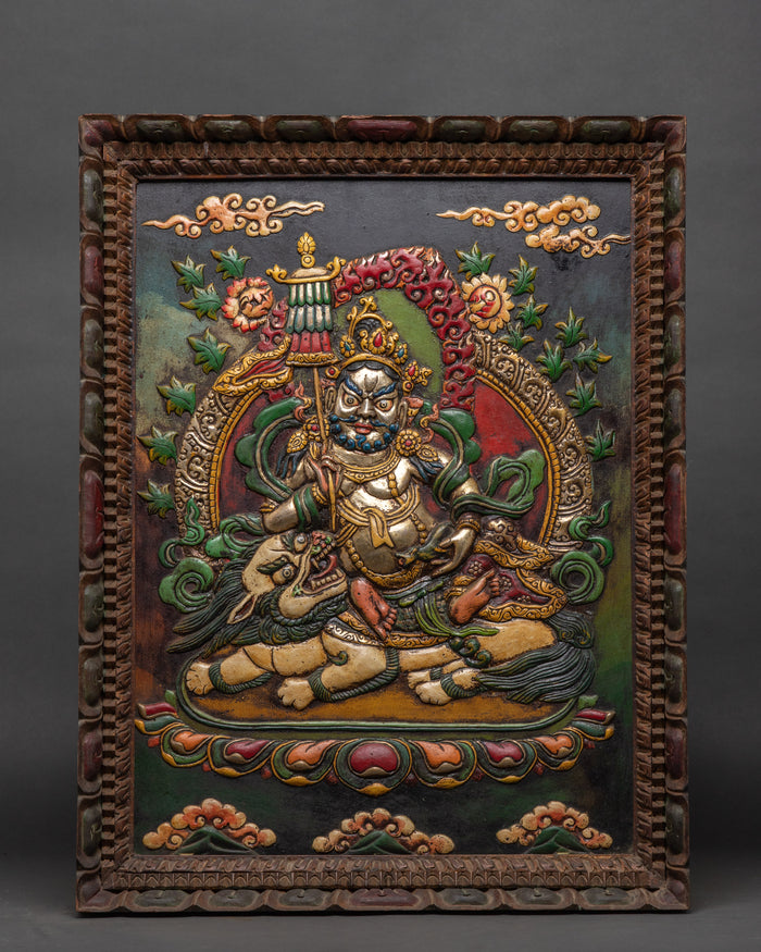 Namtoshe Metal Thangka | Tibetan God of Wealth