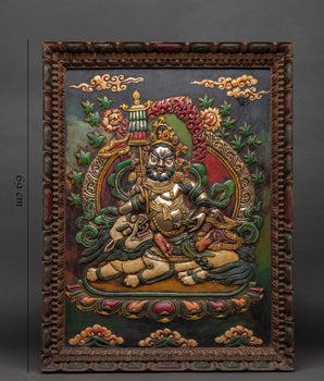 Namtoshe Metal Thangka | Tibetan God of Wealth