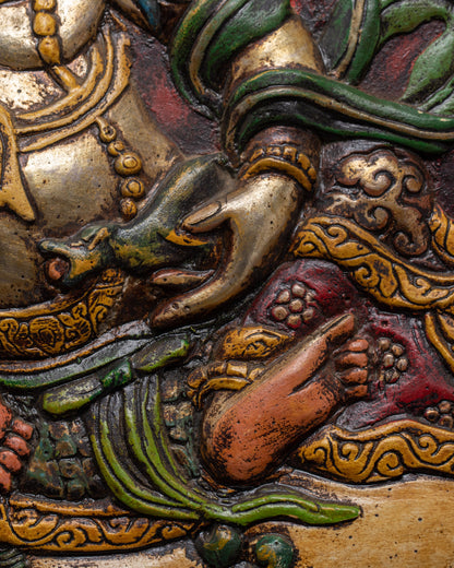 Namtoshe Metal Thangka | Tibetan God of Wealth