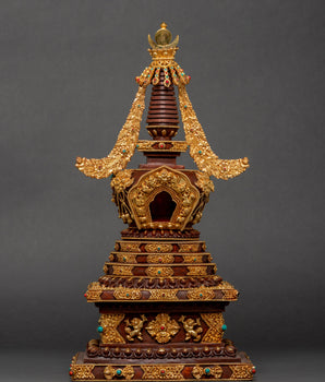 Gold-Plated Buddhist Stupa