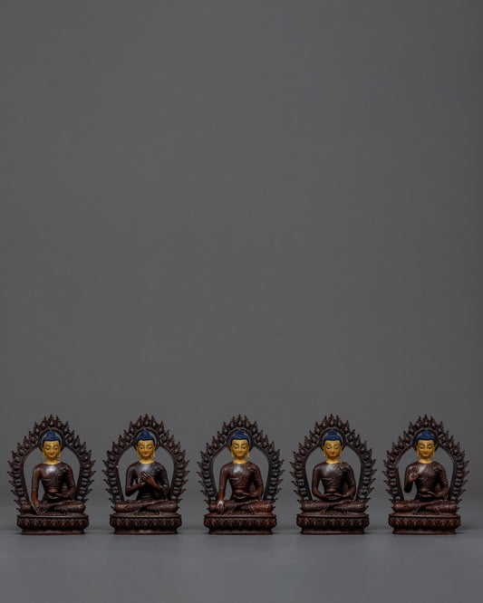 Five Dhyani Buddhas Sculpture 