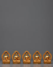 5 Buddha Statues