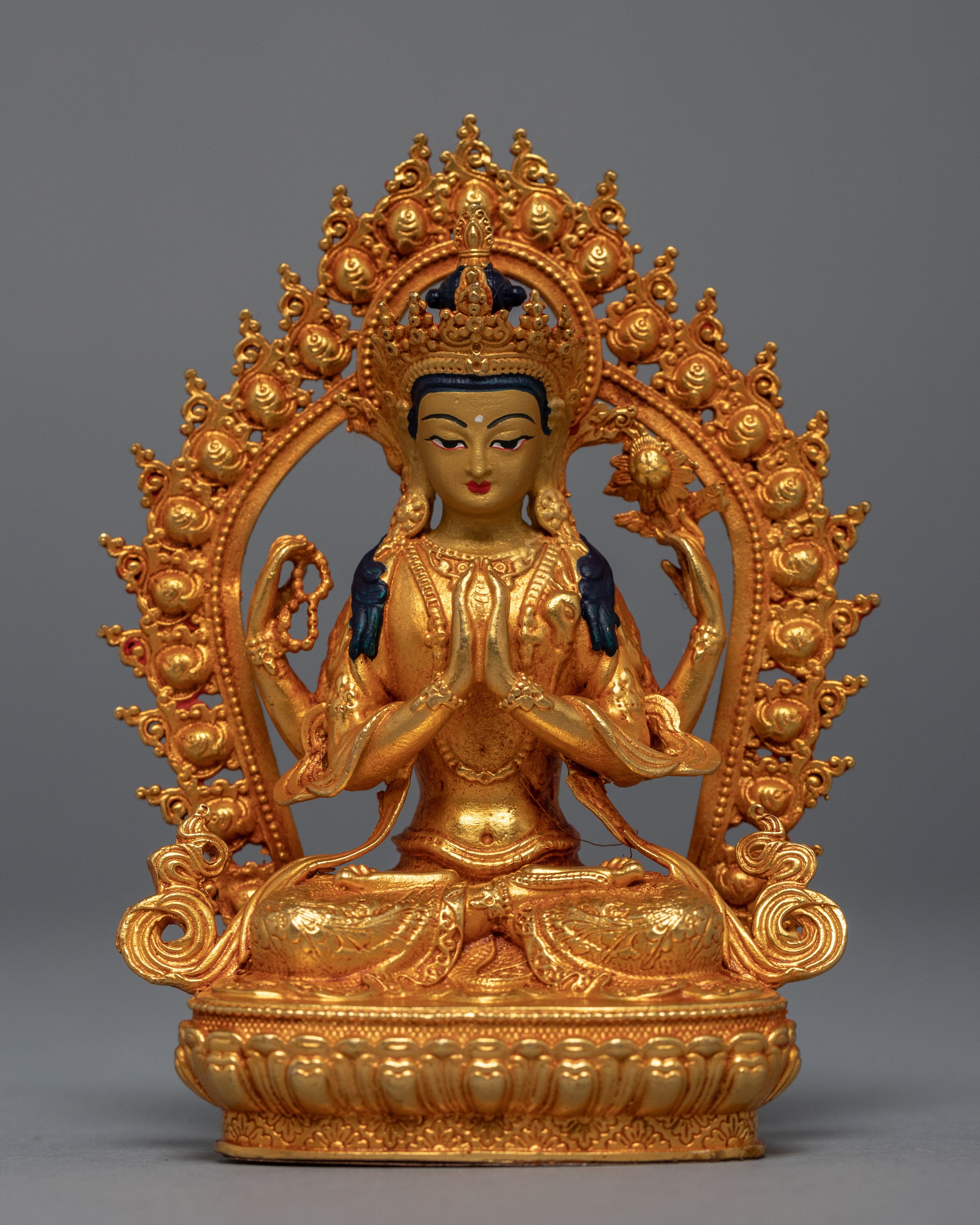 Miniature Chenrezig Sculpture
