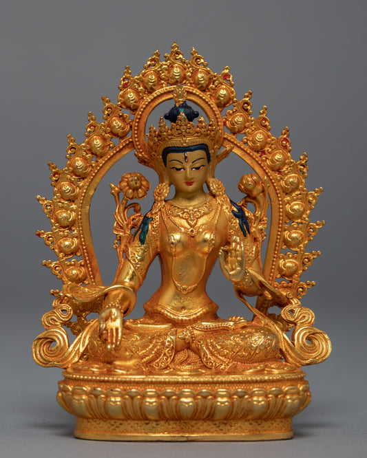 Mini White Tara Sculpture