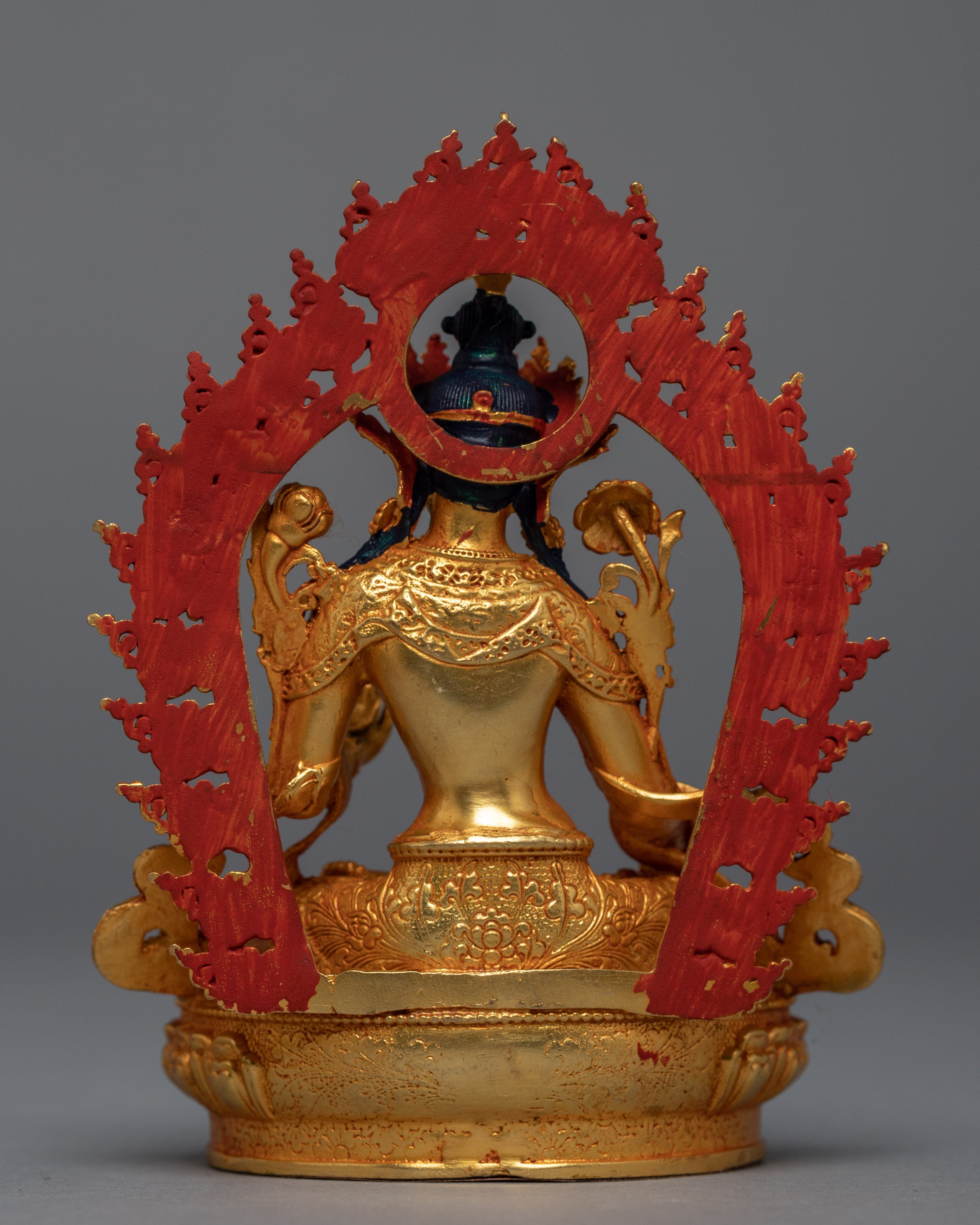 Mini White Tara Sculpture | Buddhist Long Life Deity