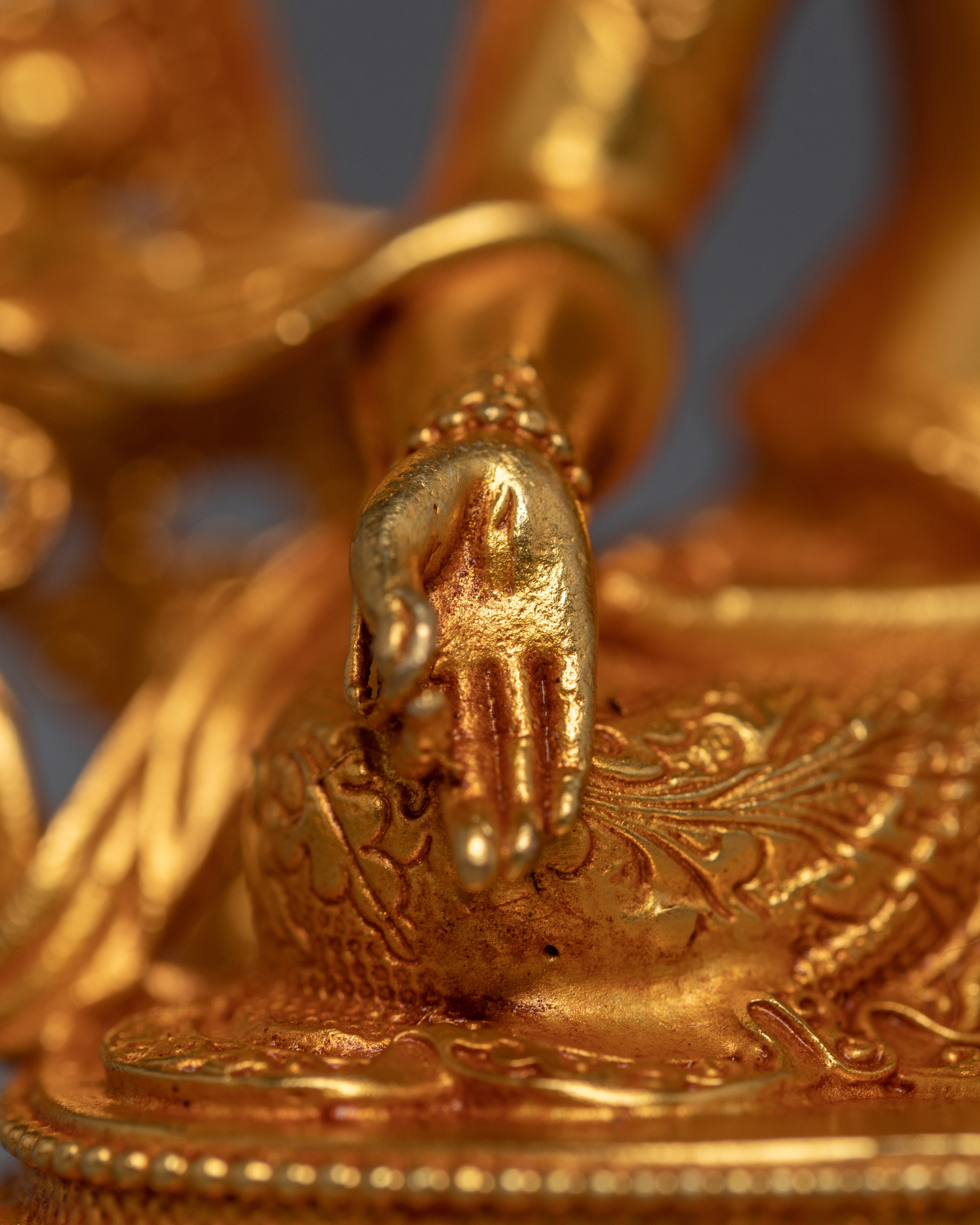 Mini White Tara Sculpture | Buddhist Long Life Deity