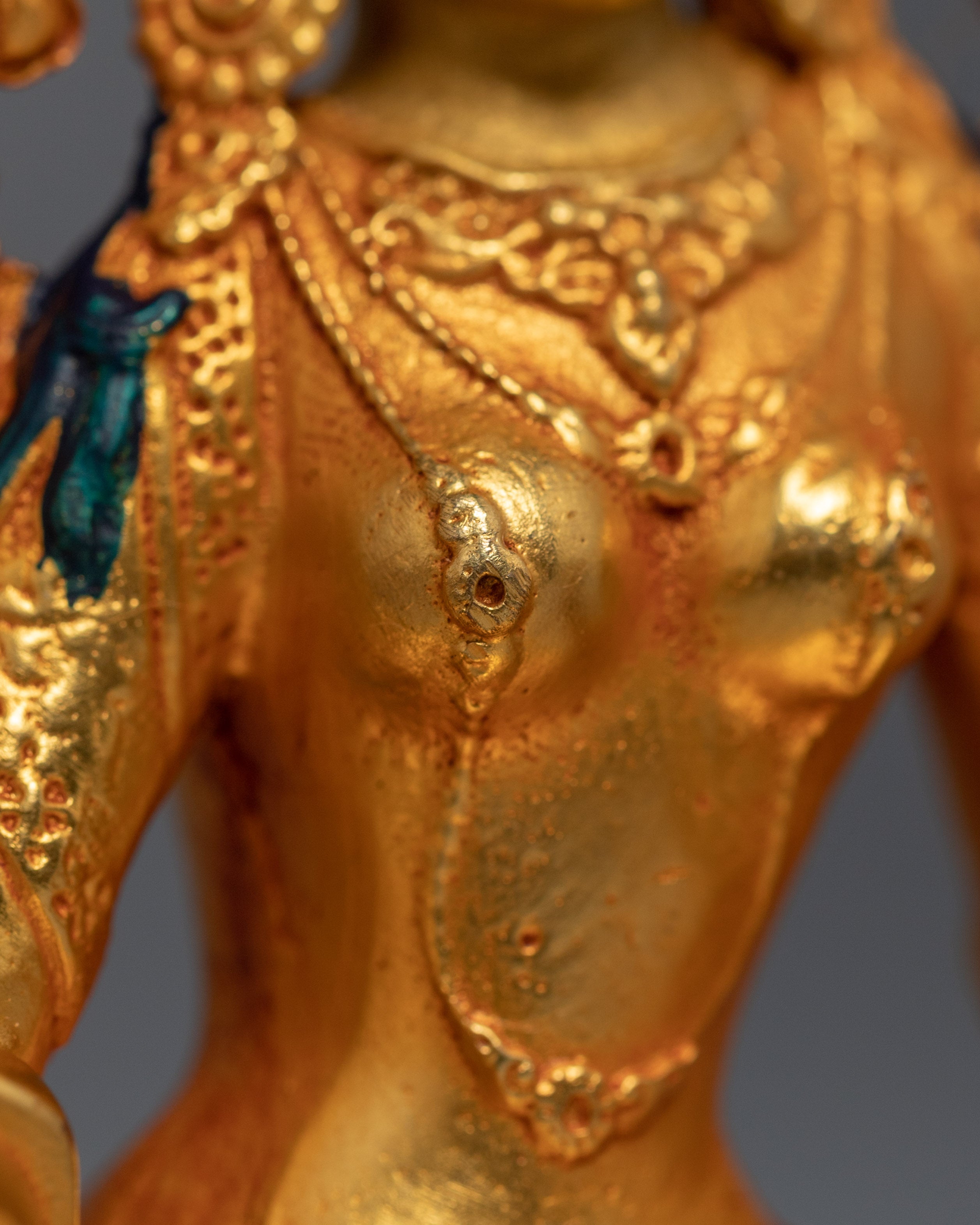 Mini White Tara Sculpture | Buddhist Long Life Deity