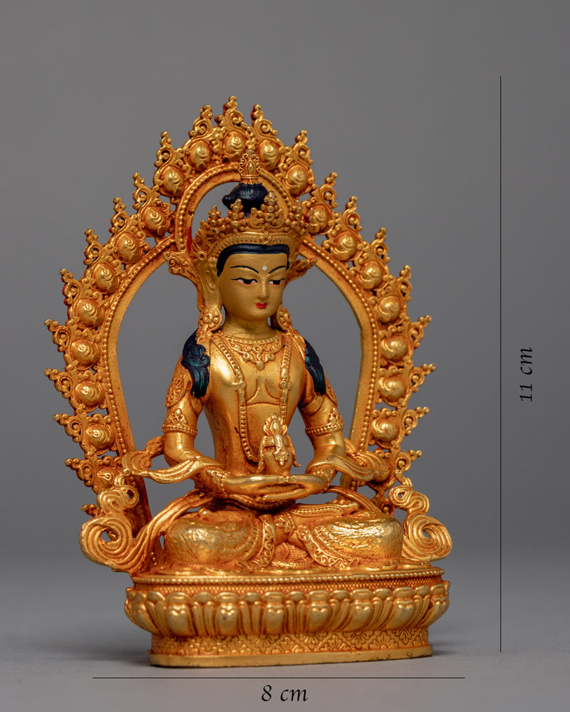 Mini Amitayus Sculpture | Himalayan Buddhist Art