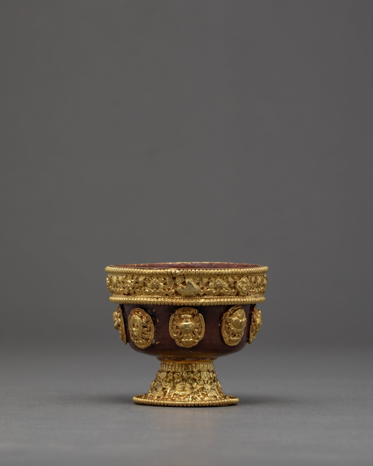 Ting Water Bowl | Set Of Seven Offering Cups | Buddhist Decorations