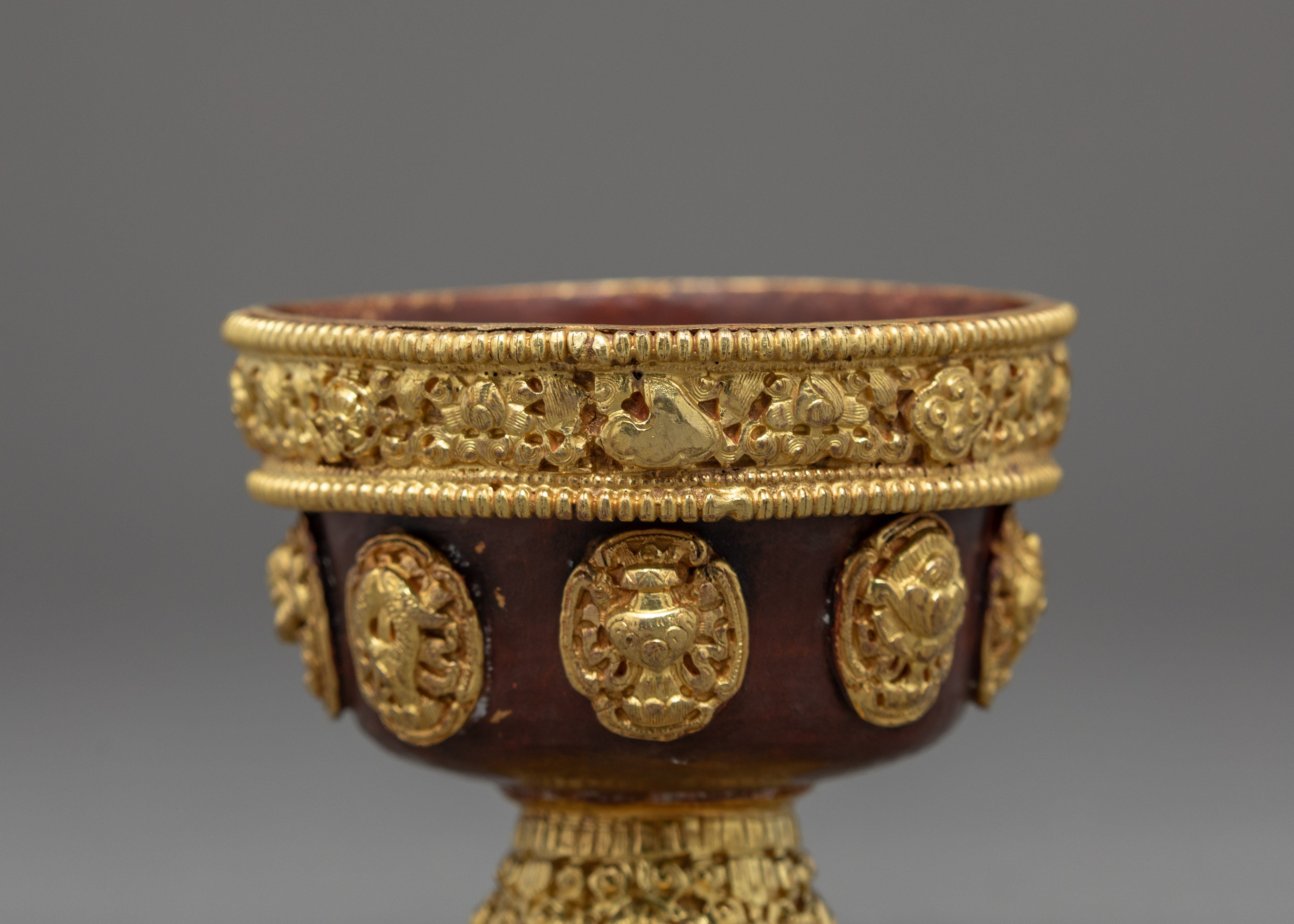 Ting Water Bowl | Set Of Seven Offering Cups | Buddhist Decorations