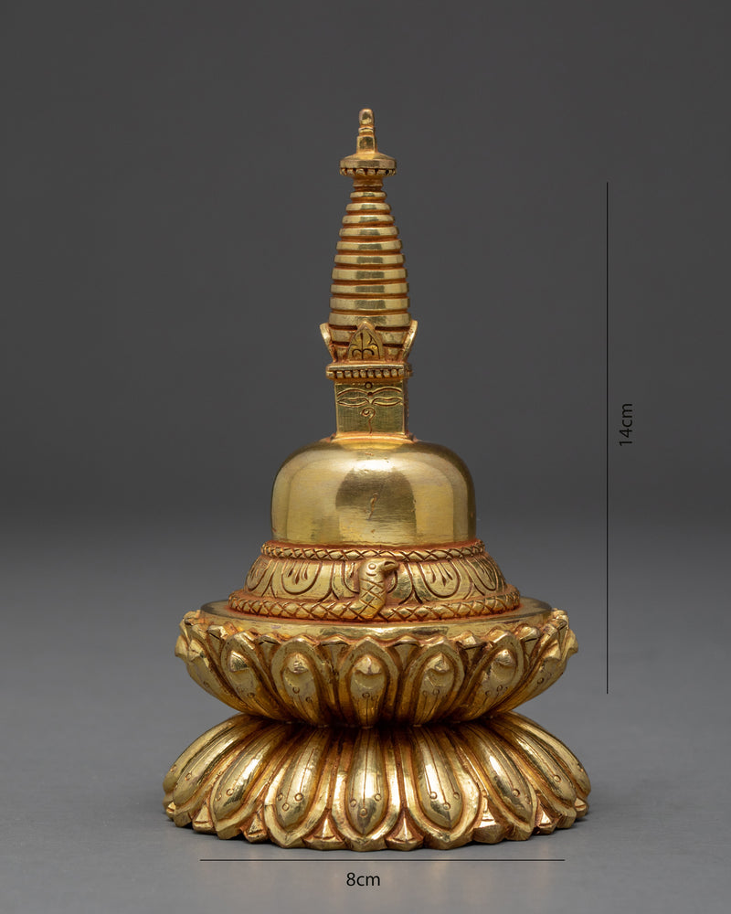 Beautifully Handmade Buddha Stupa | Antique Tibetan Chorten