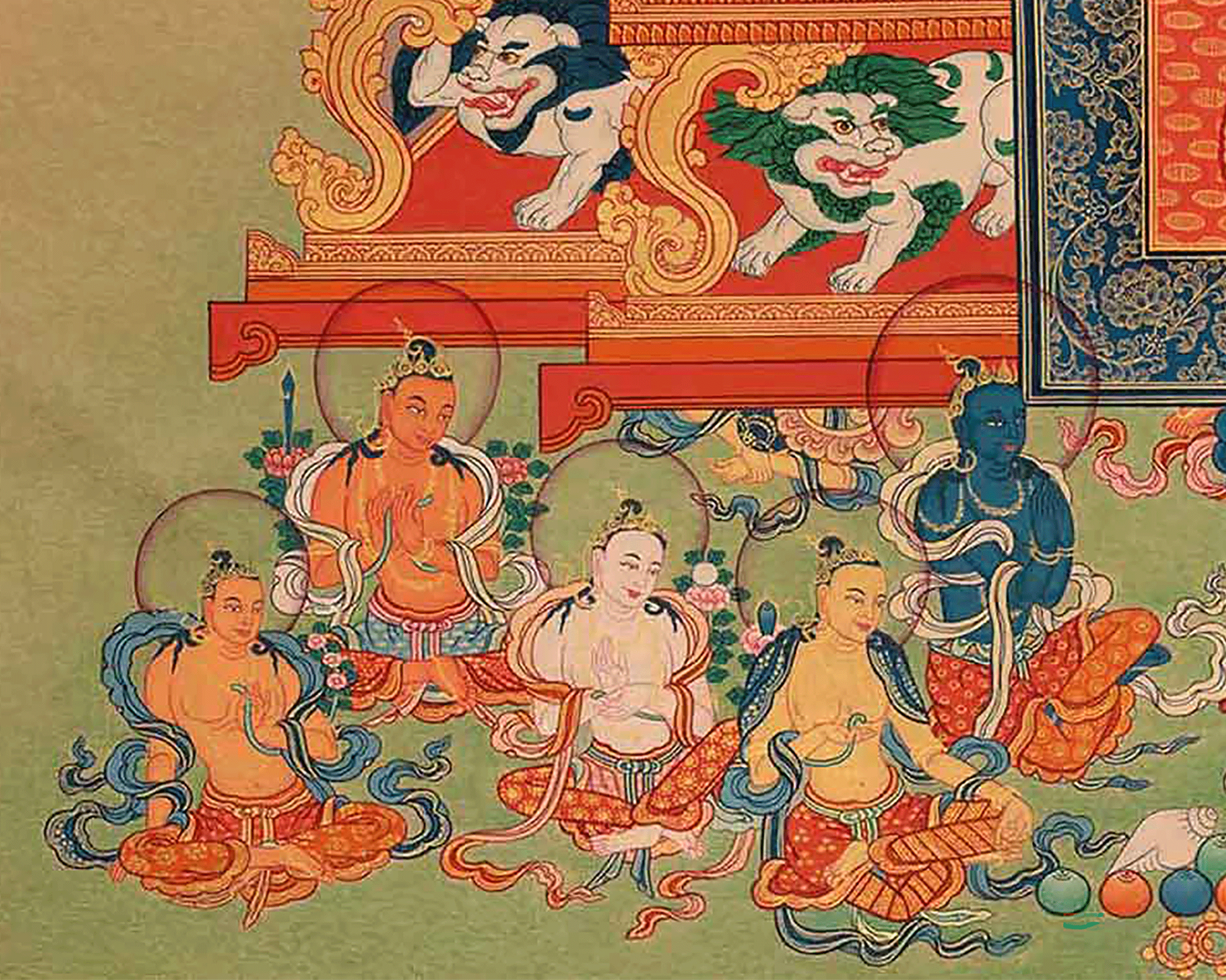 Buddha Shakyamuni Thangka Print | Print for Divine Blessings in the Journey to Enlightenment