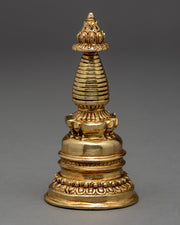 Handmade Gold Plated Stupa