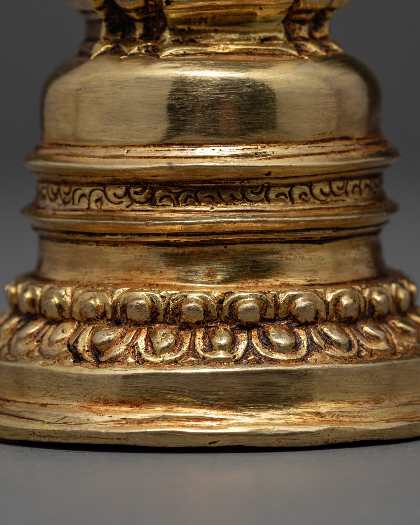 Handmade Gold Plated Chorten | Handcrafted Ritual Item