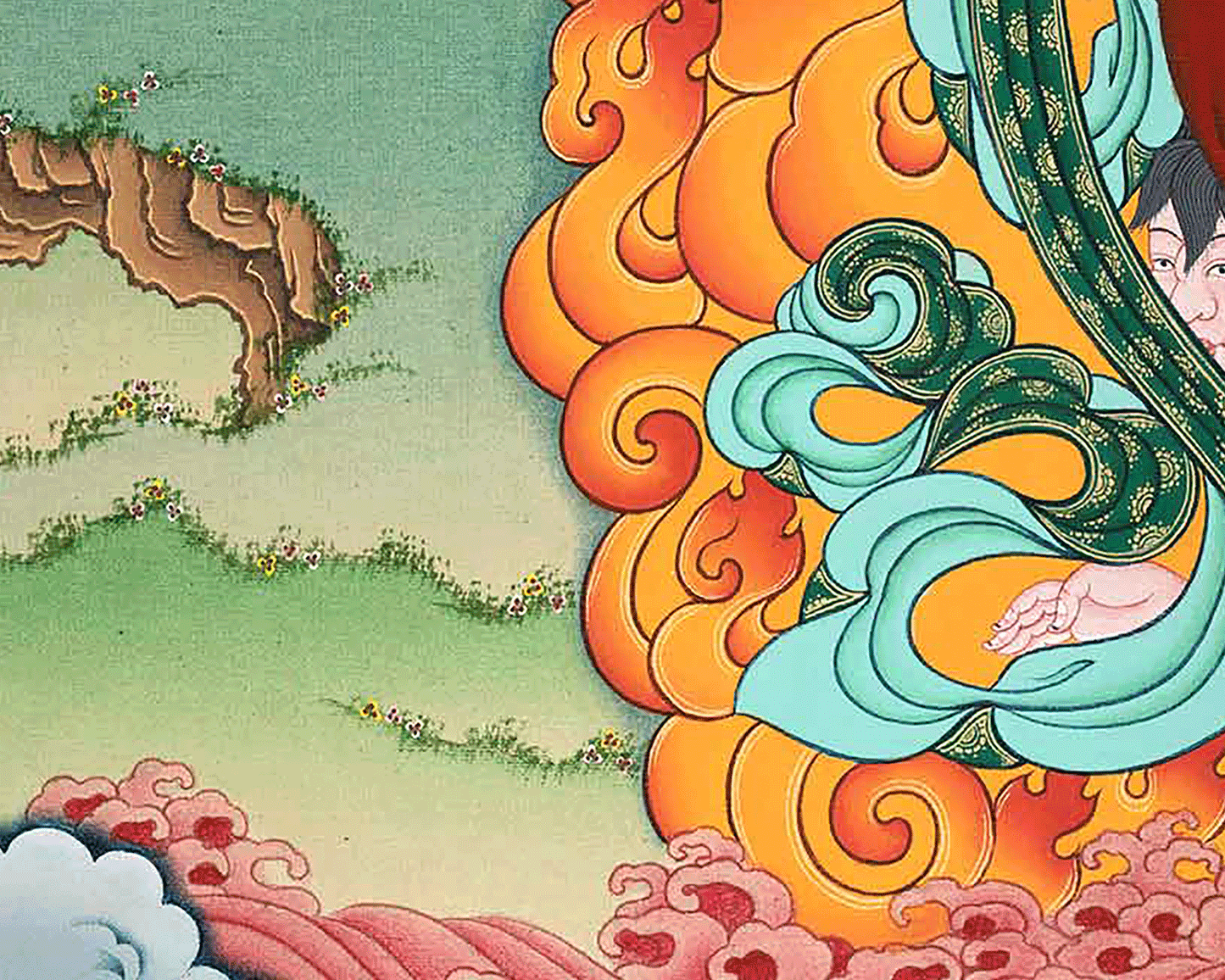 Rahula Thangka Print | Inspires Devotion and Spiritual Growth | Buddhist Wall Decors