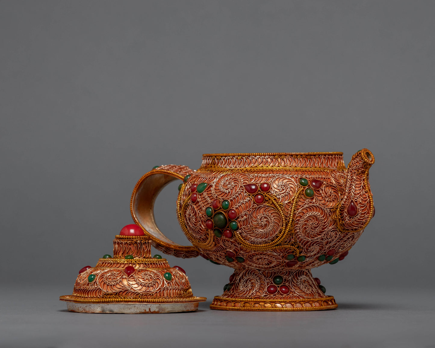 Tibetan Handmade Tea Pot | Himlayan Art Work