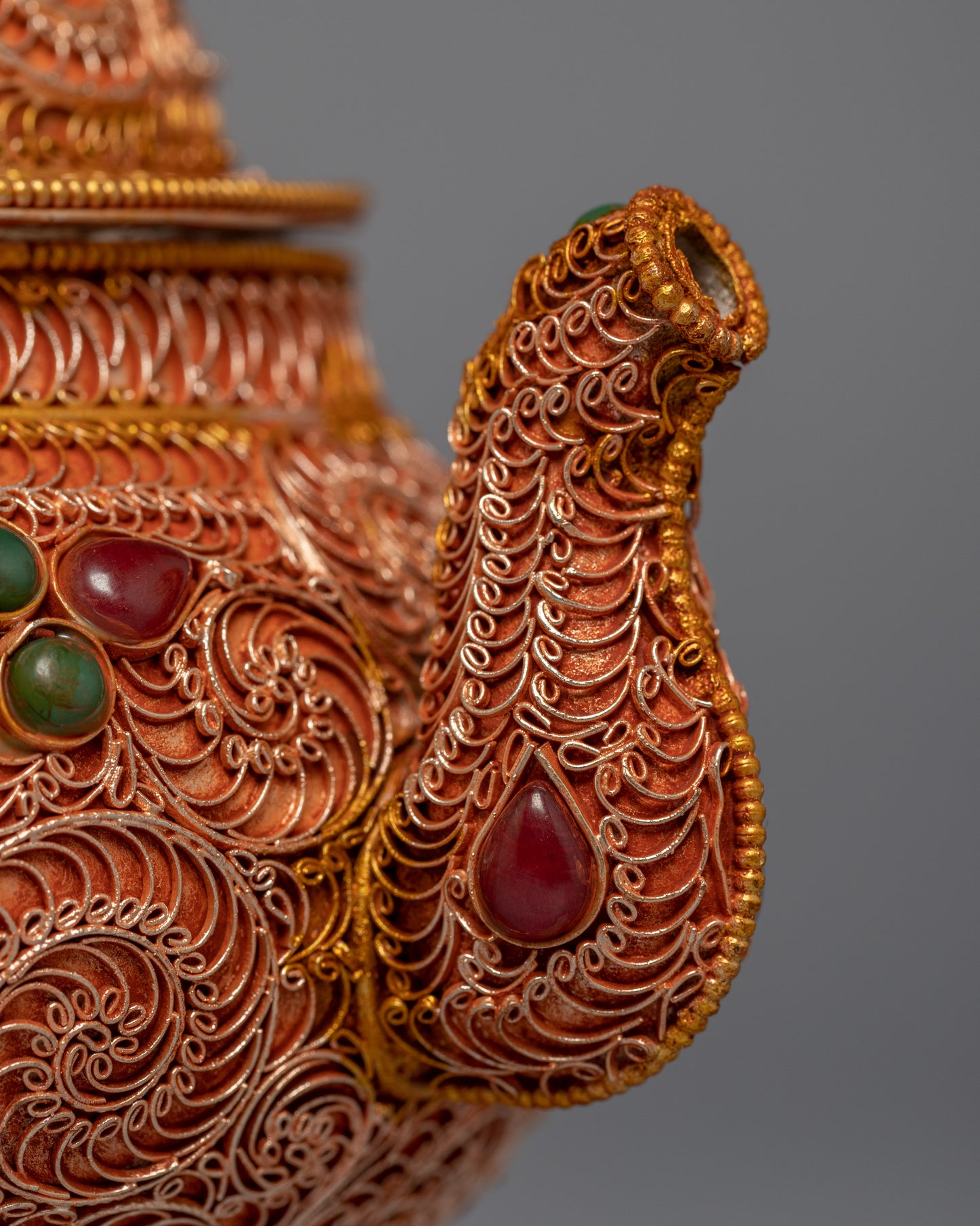 Tibetan Handmade Tea Pot | Himlayan Art Work