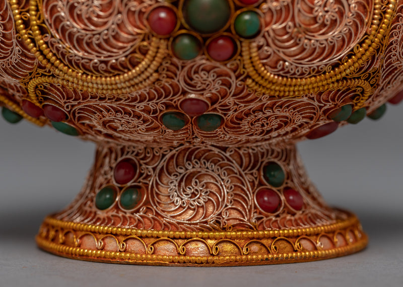 Tibetan Handmade Tea Pot | Himlayan Art Work