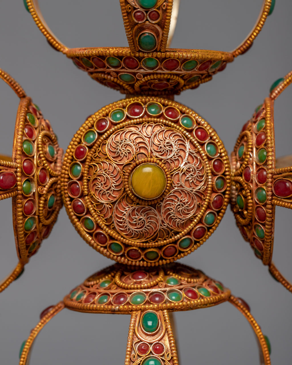 Stand vajra Filigree inlay | Handmade Thunderbolt from Nepal