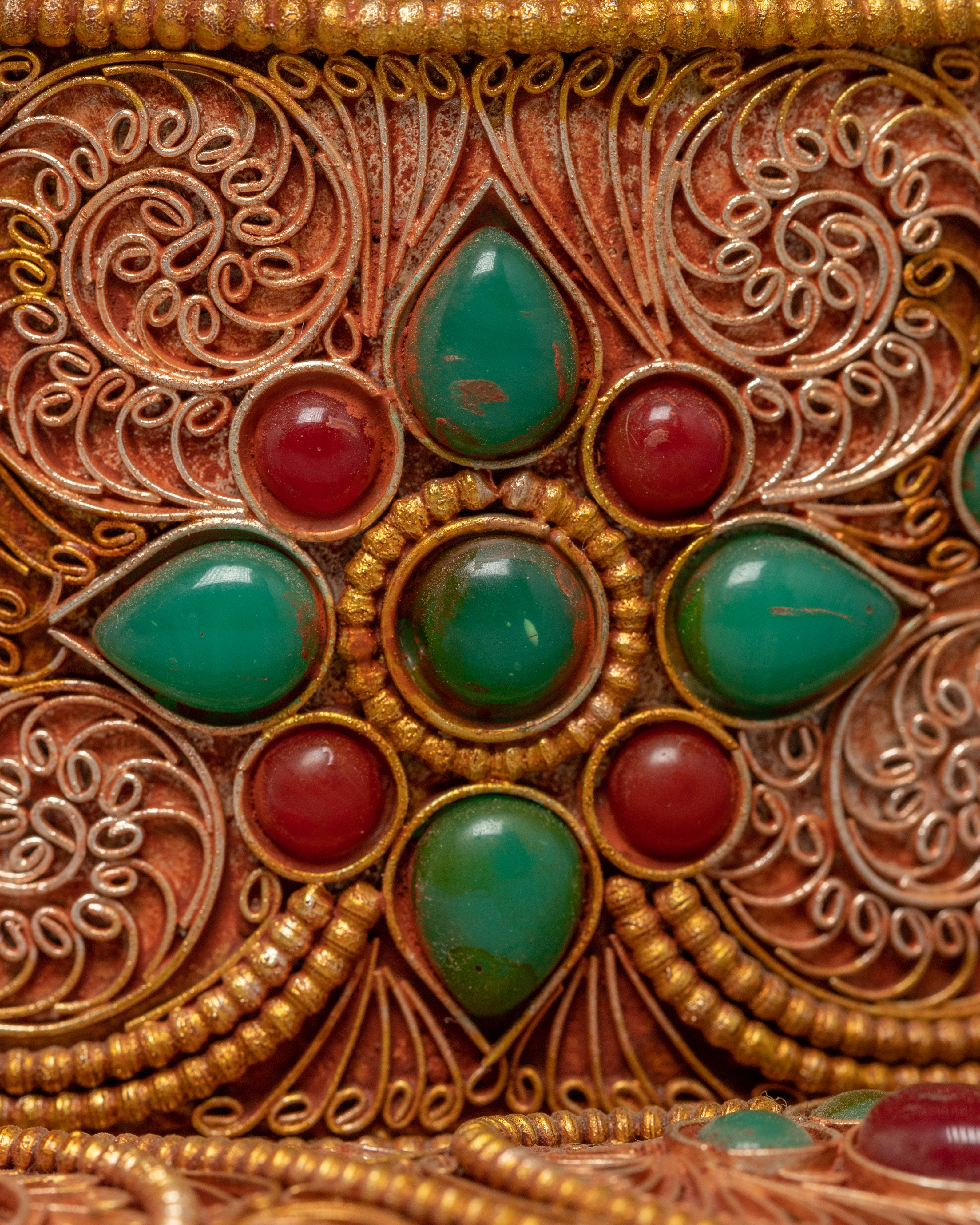 Stand Vajra Filigree Inlay | Handmade Thunderbolt from Nepal