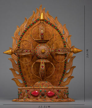 Stand vajra Filigree Inlay | Handmade Thunderbolt from Nepal