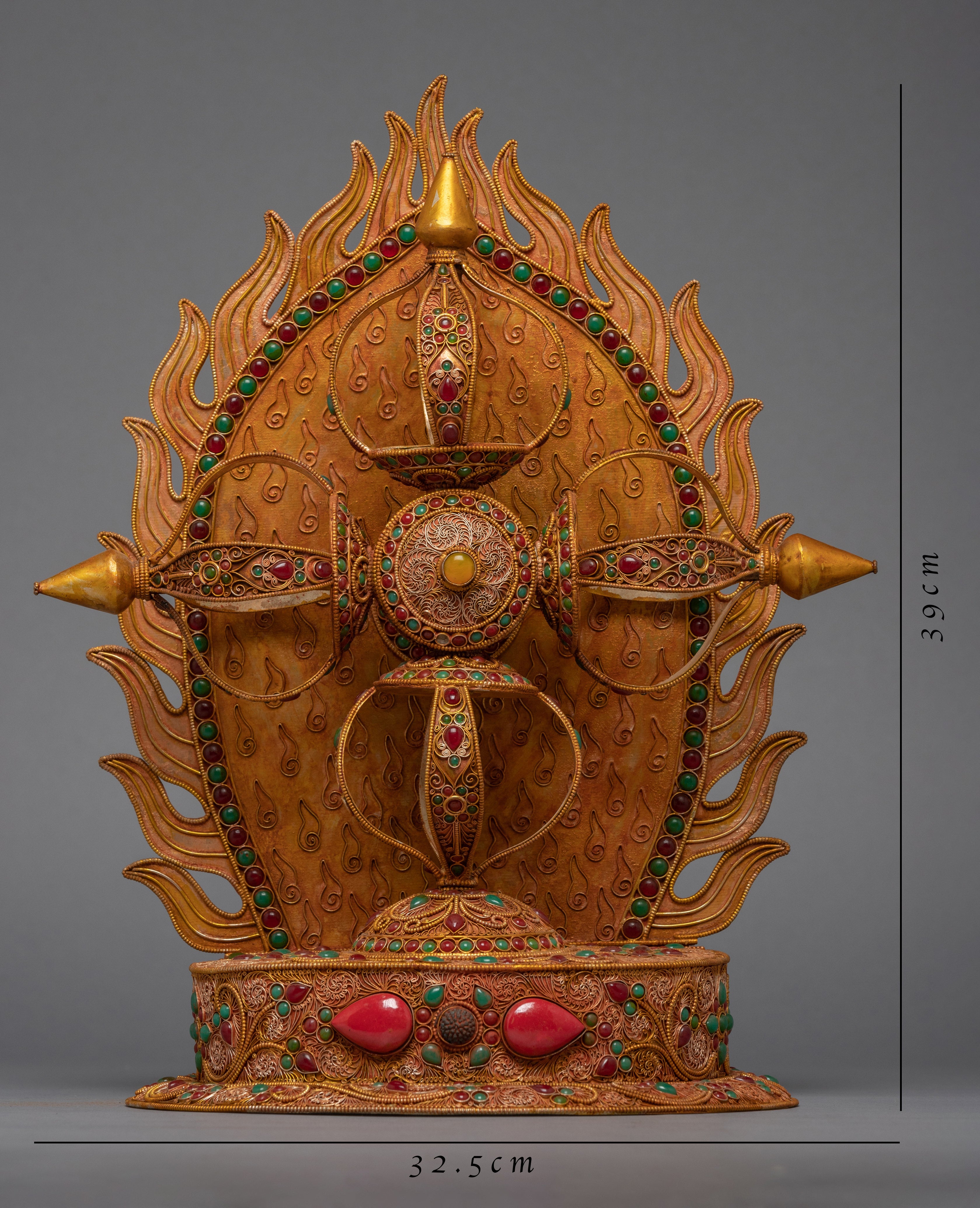 Stand Vajra Filigree Inlay | Handmade Thunderbolt from Nepal