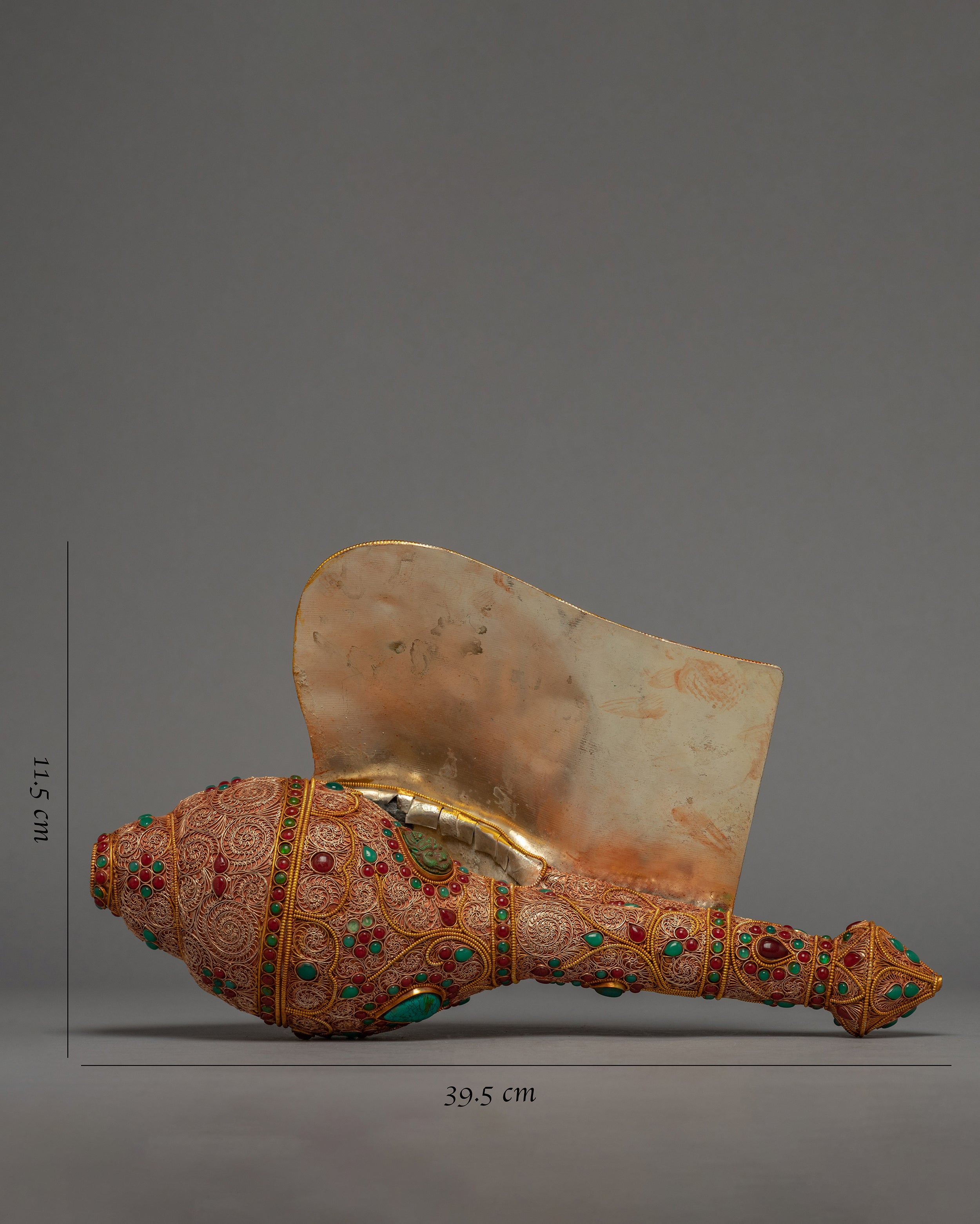 Buddhist Conche Shell | 24k Gold Plated