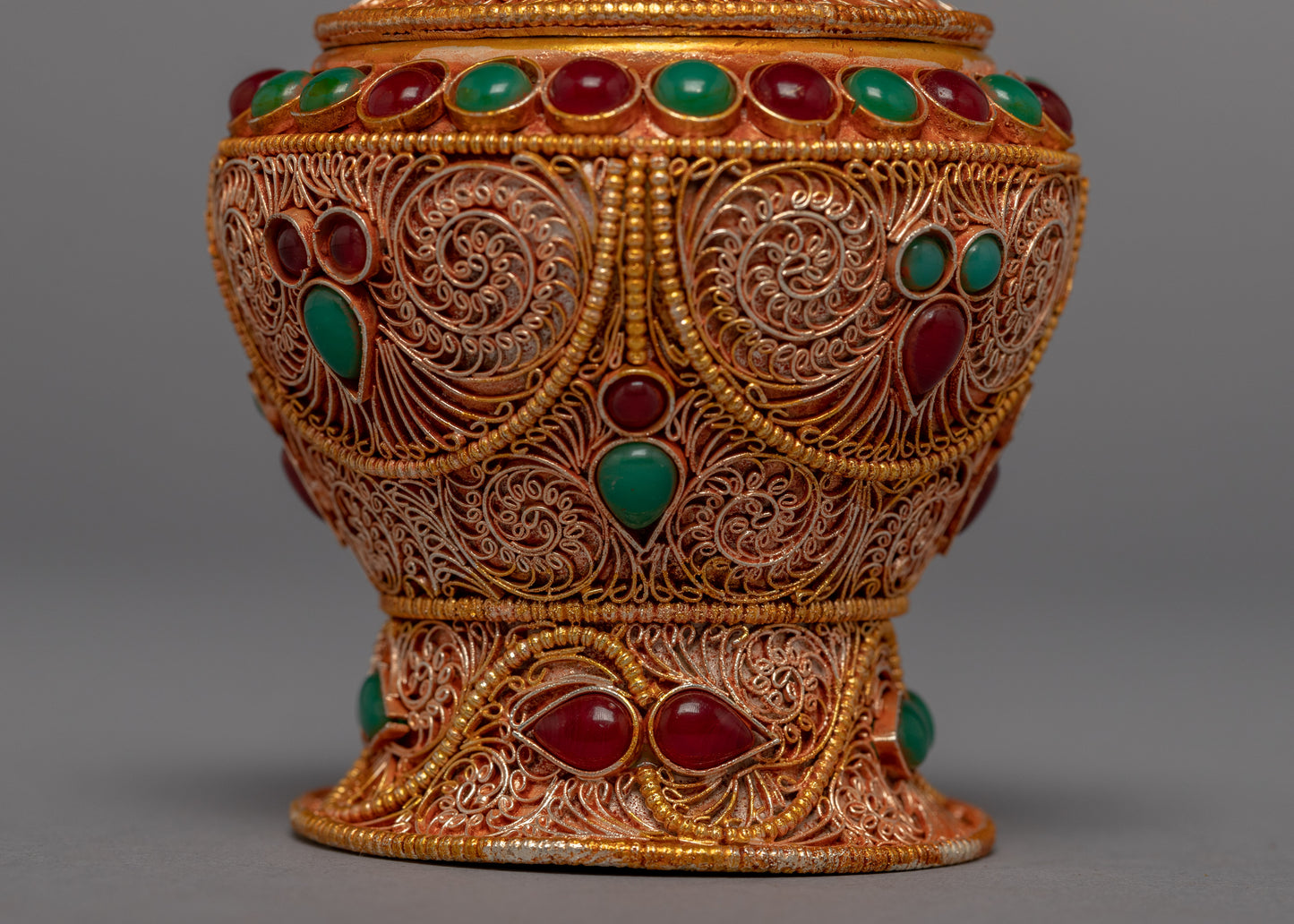 24K Gold Plated Pot | Buddhist Art