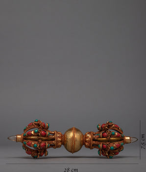 Buddhism Vajra | 24K Gold Plated Himlayan Artwork