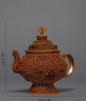 Gem Filigree Tea Pot