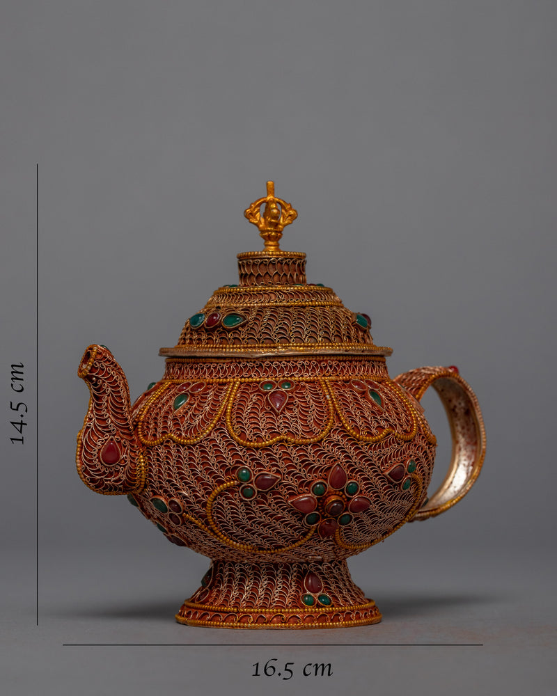 Gem Filigree Tea Pot