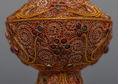 24k Gold Plated Karuwa | Hand-Carved Karuwa | Traditional Artifacts